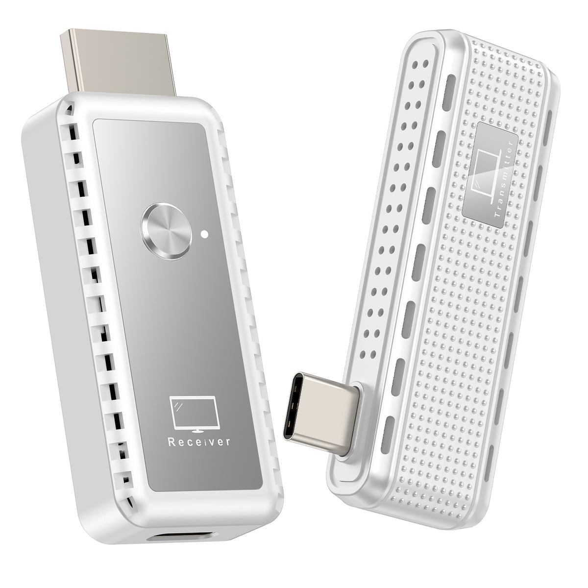 USB-C Wireless HDMI Transmitter and Receiver, 164FT/50M Plug & Play